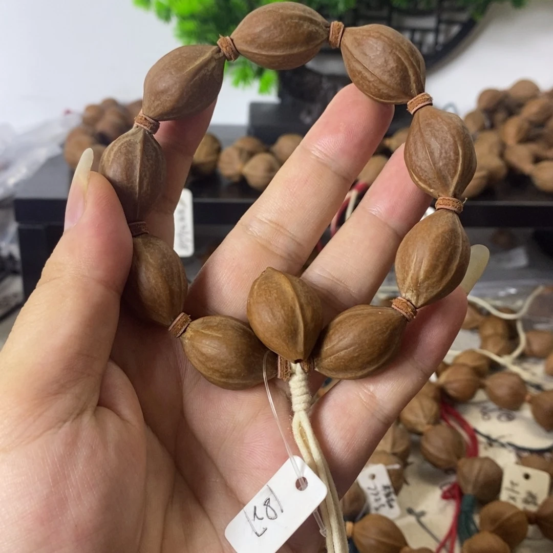 犹***鱼橄榄核手串1827梅林铁核