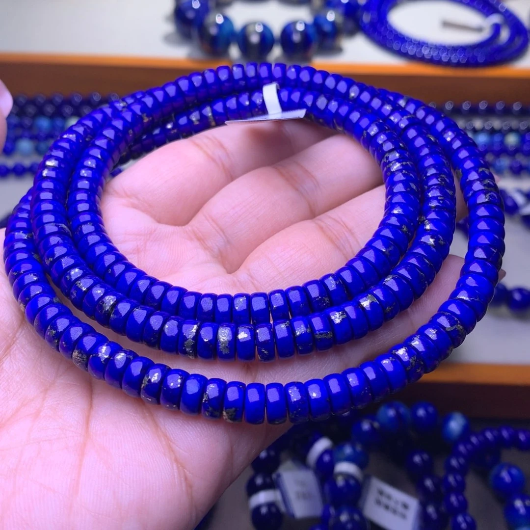 青金石未镶嵌手串7m