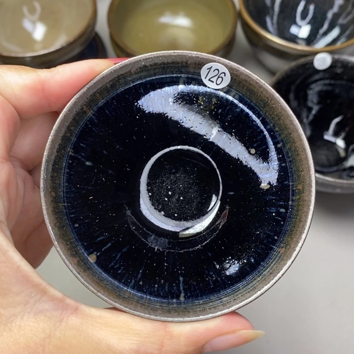 茶盏建窑建盏磨底柴烧主人杯