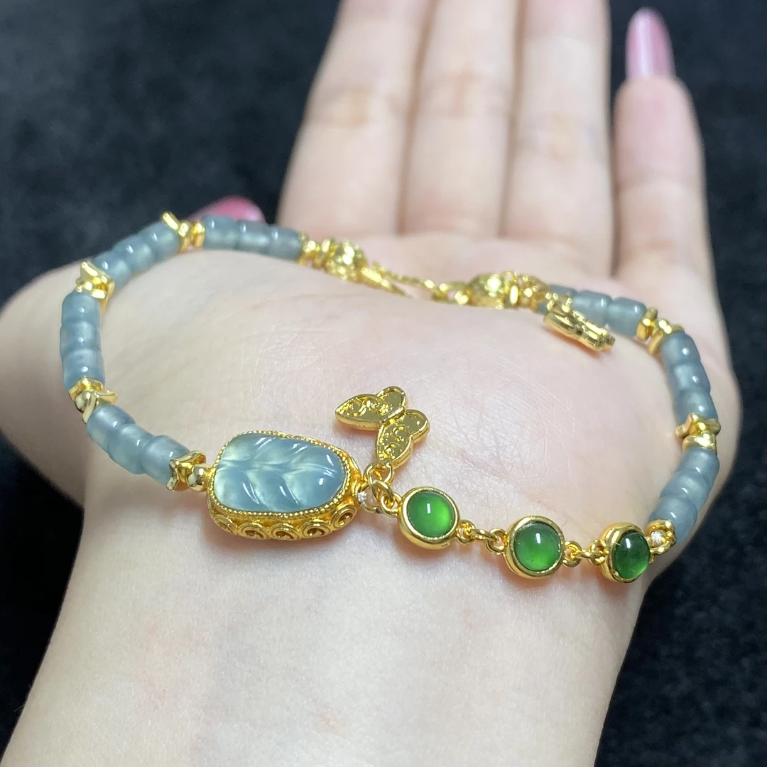 【小北严选】翡翠DIY手链约3*3mm【多样性发一件】-WH263X29