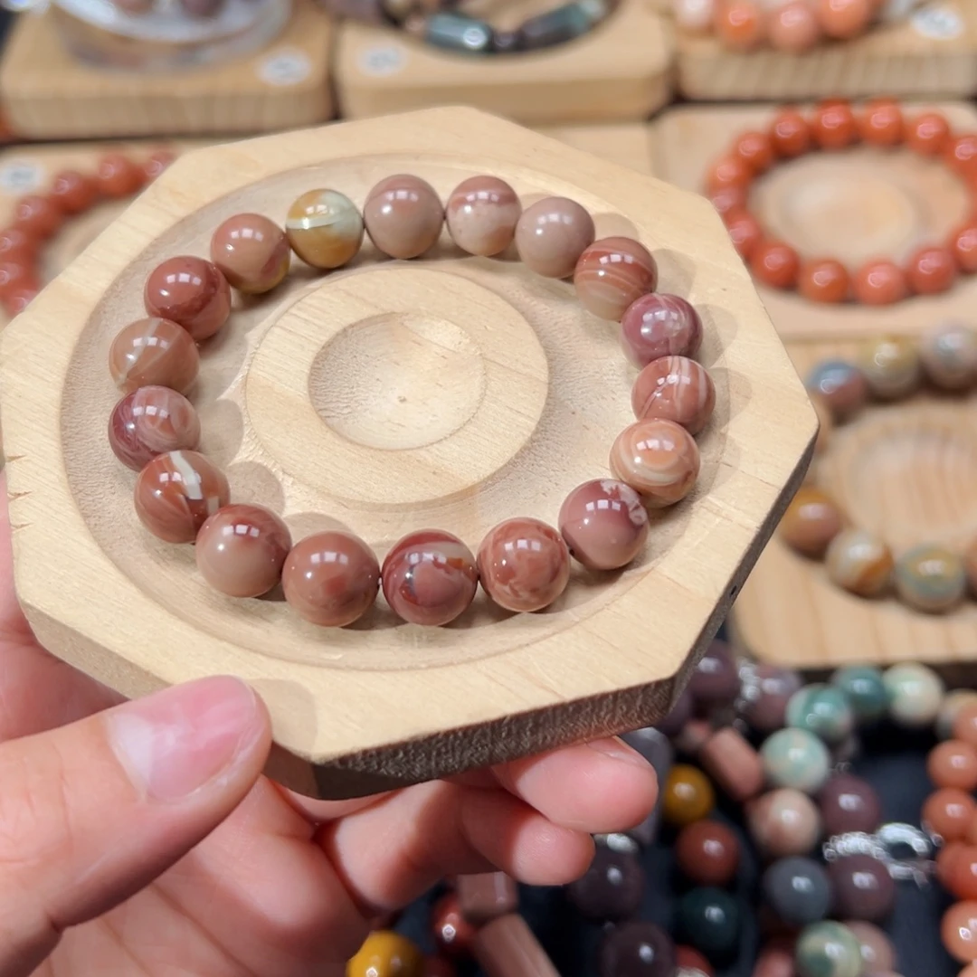 落***伤石英质玉未镶嵌手链113