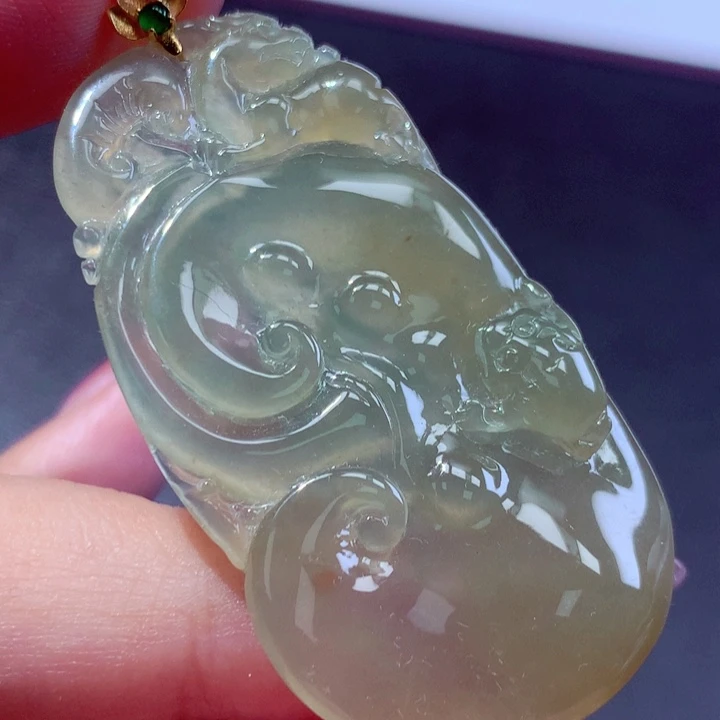 定制翡翠18K金镶嵌翡翠
