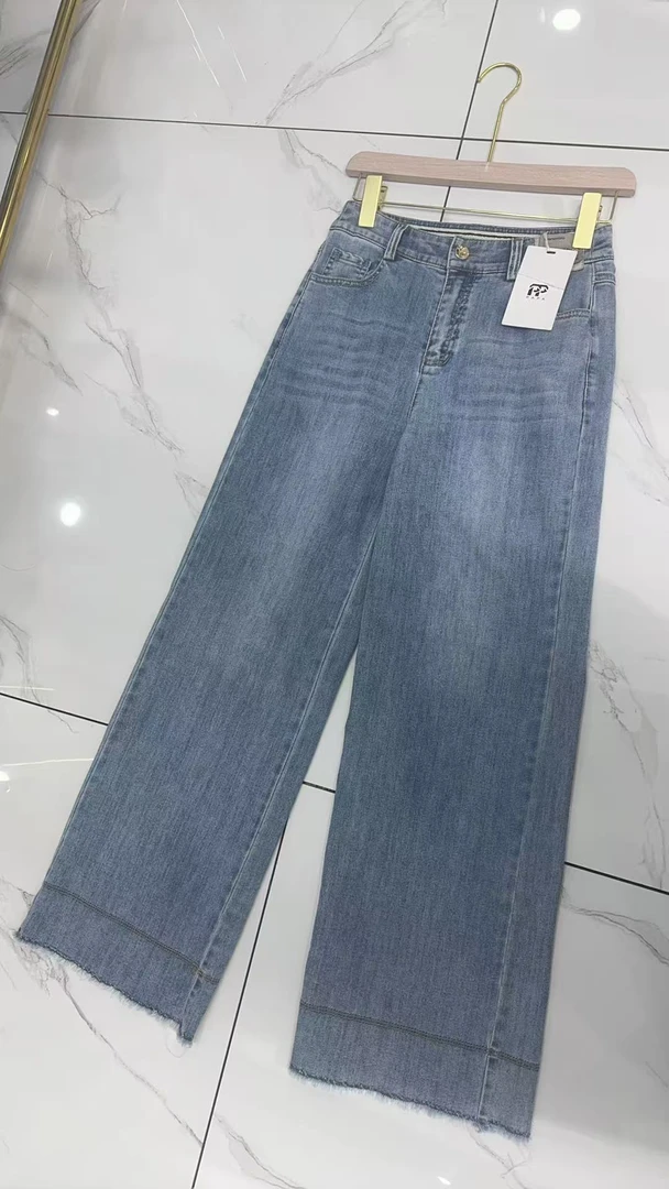 花边薄款牛仔裤夏季裤子