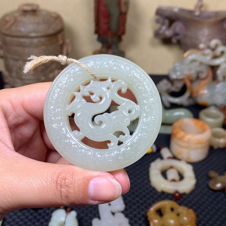 和田玉挂件未镶嵌天**久