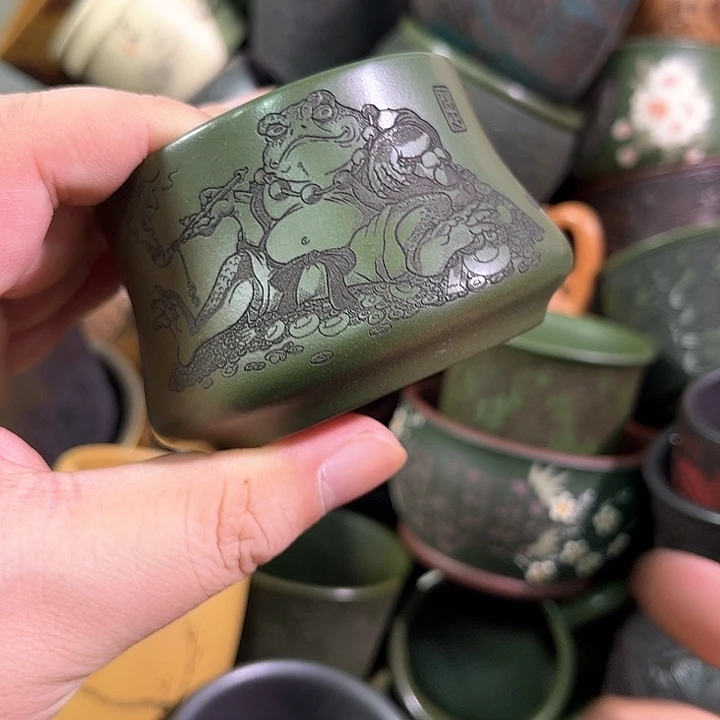 茶杯紫砂全手工紫砂主人杯