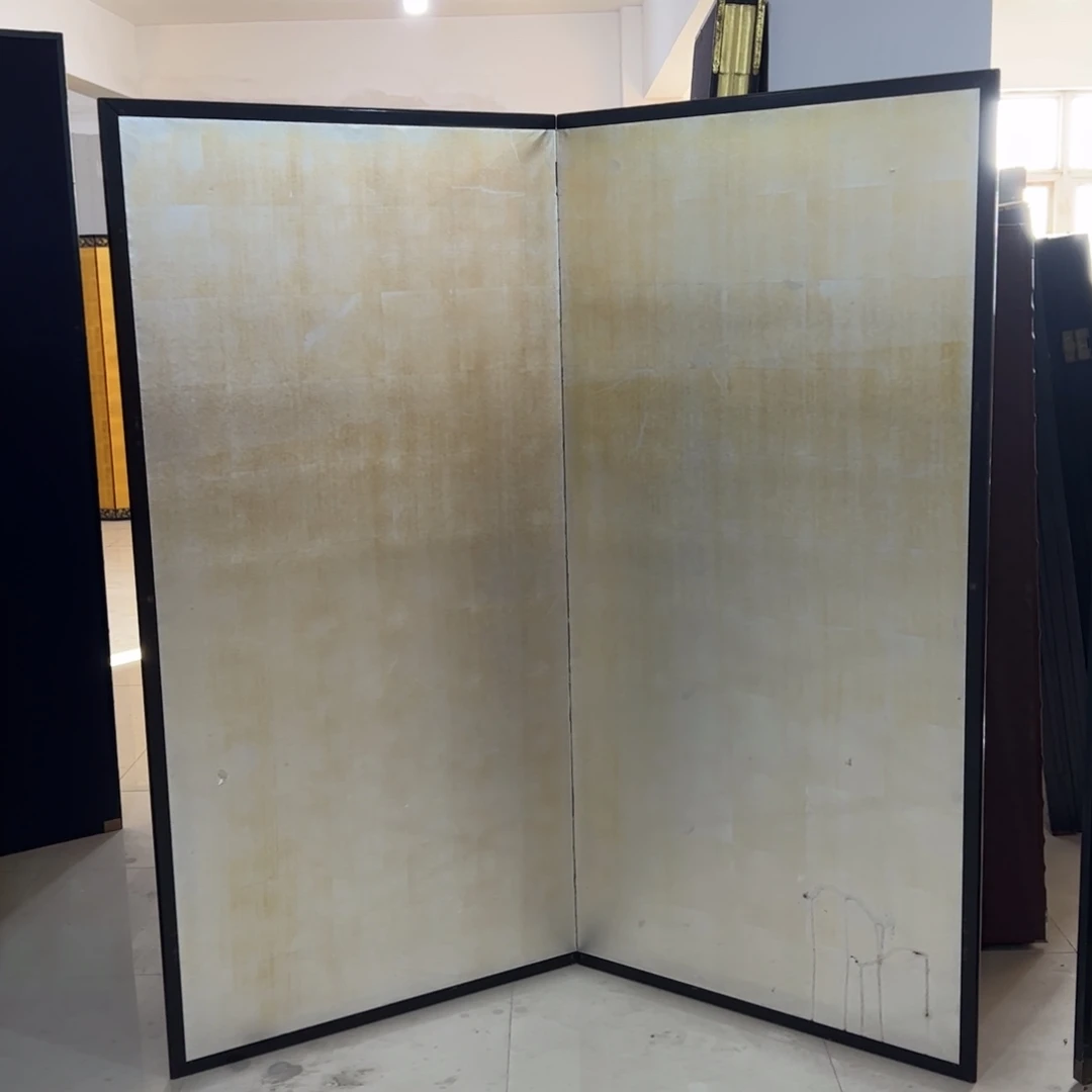 绘画银箔空白屏风银箔