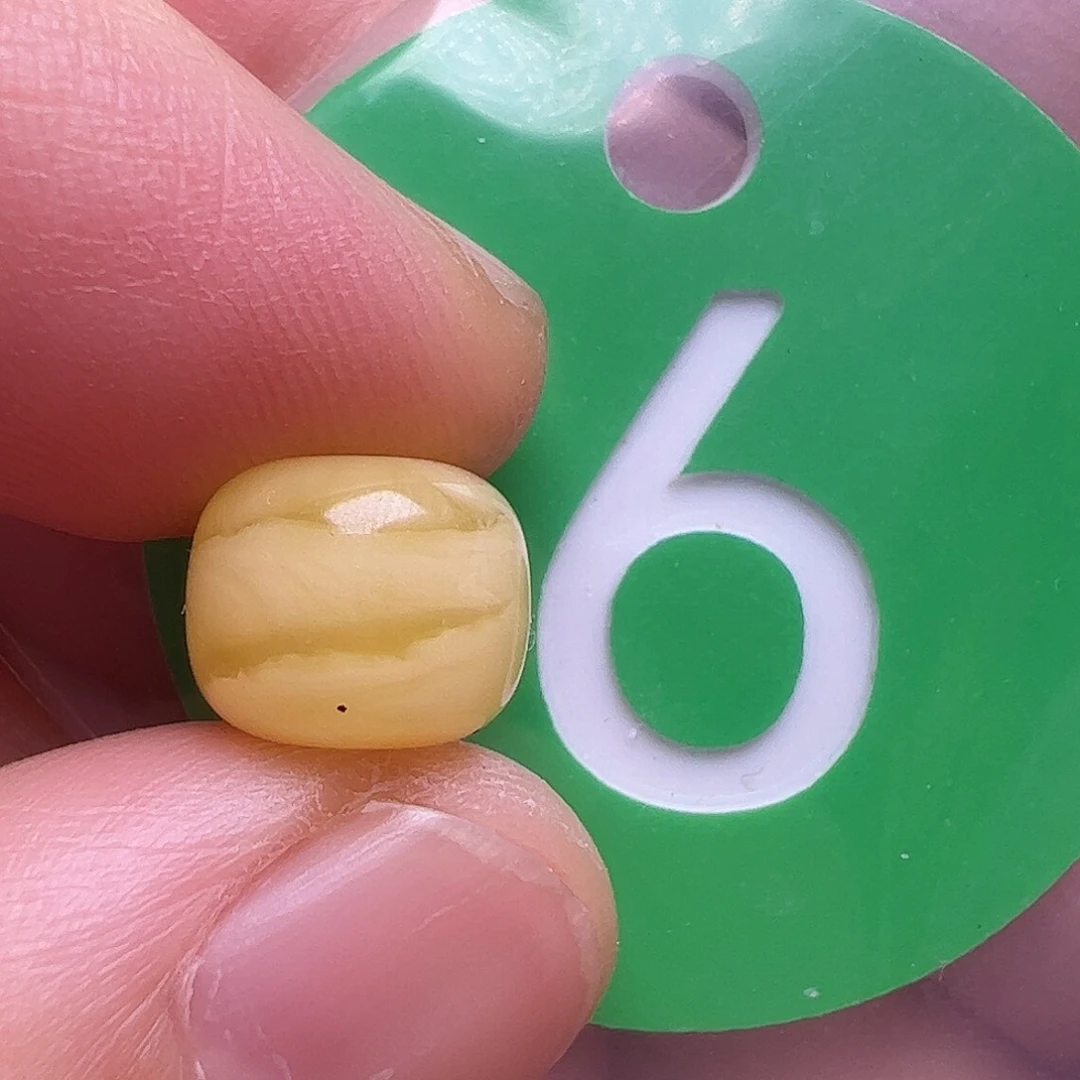 蜜蜡未镶嵌珠宝奇石9.2mm花粉