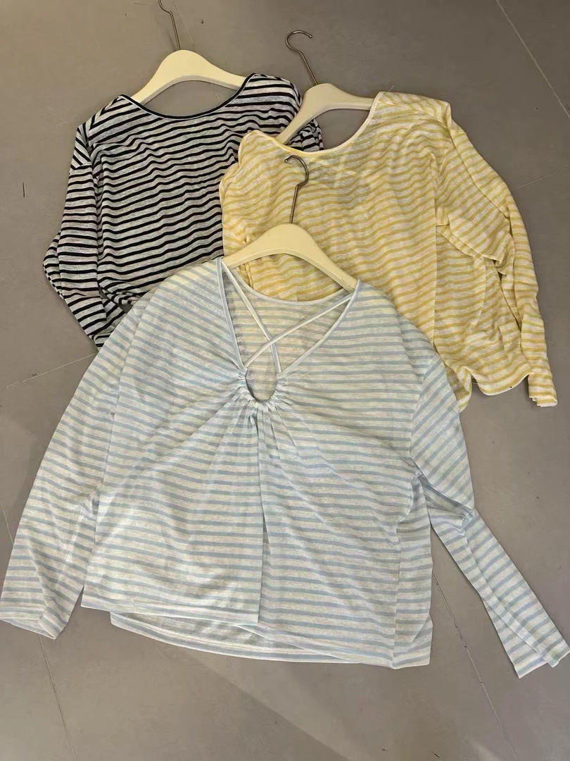 椿·予静【后背交叉设计】韩系小衫