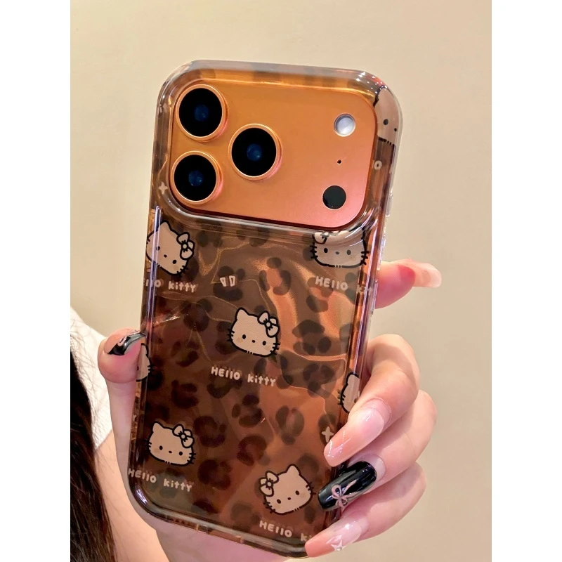 适用苹果iphone17promax豹纹猫咪16pro个性15防摔14ins韩系手机壳