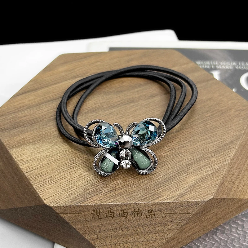 【LXX靓西西】8108 优雅蝴蝶轻职风高弹力三股皮筋