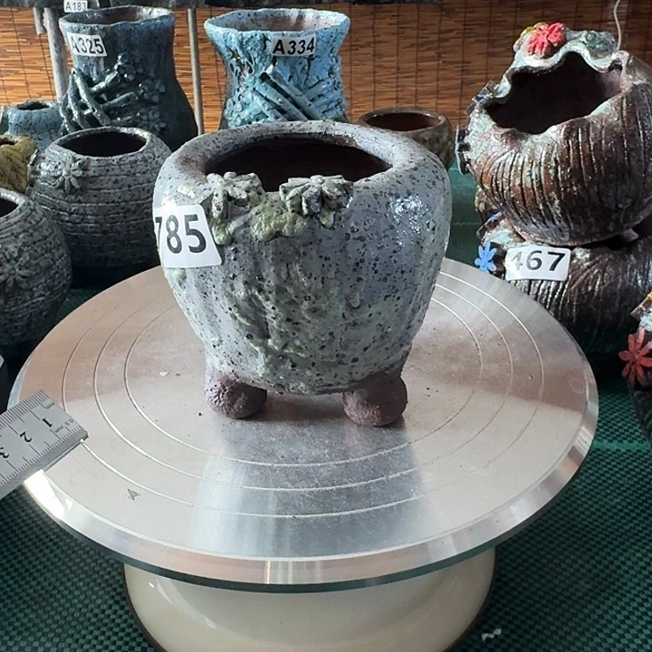 内口6.5高10粗陶手工