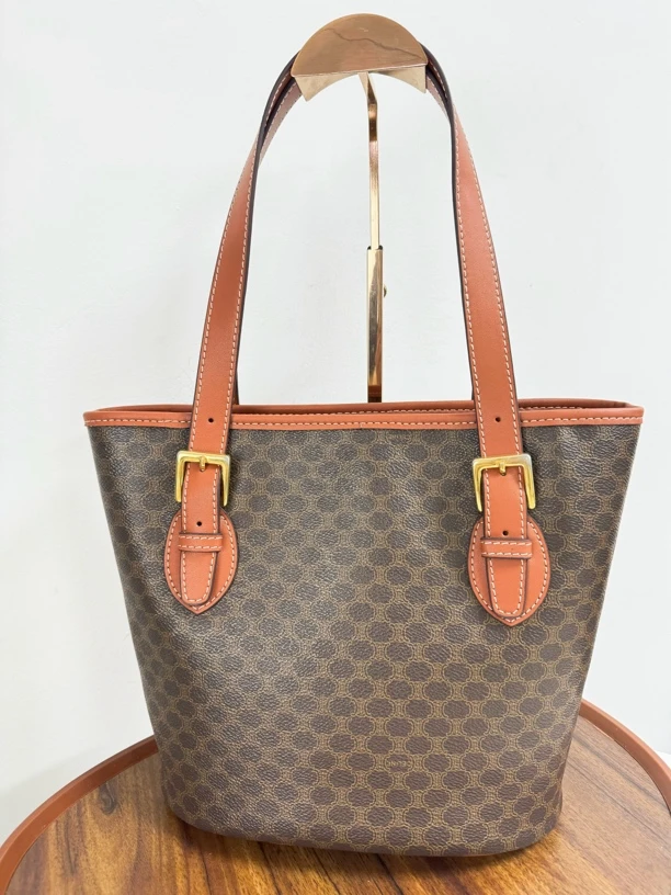 95新 Celine/思琳 老花薇薇安水桶包 单肩包/秋境