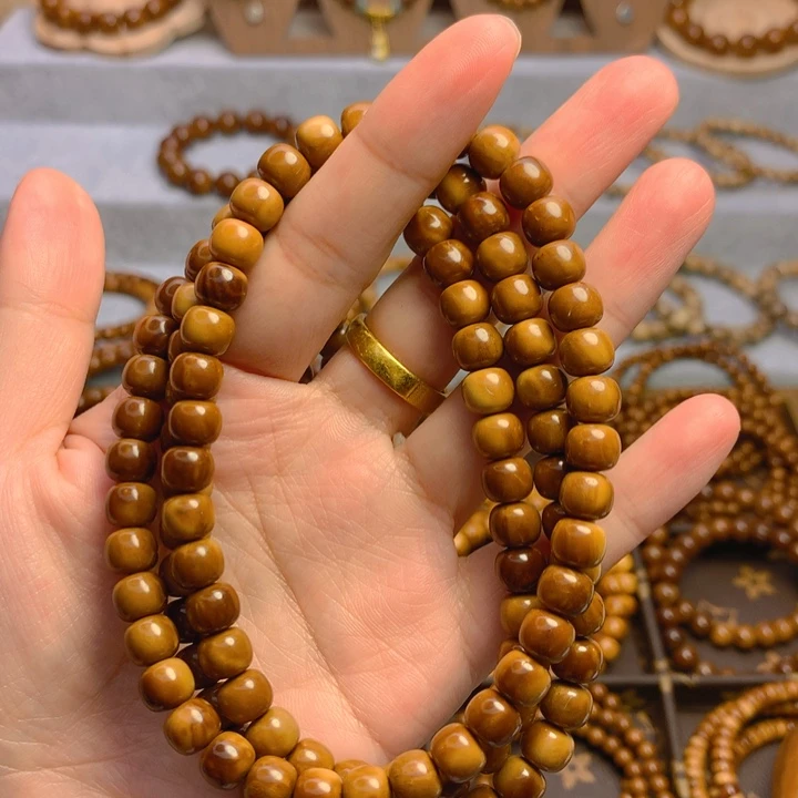 果皮天然库克精挑老型7*8长串108颗男女通用手串