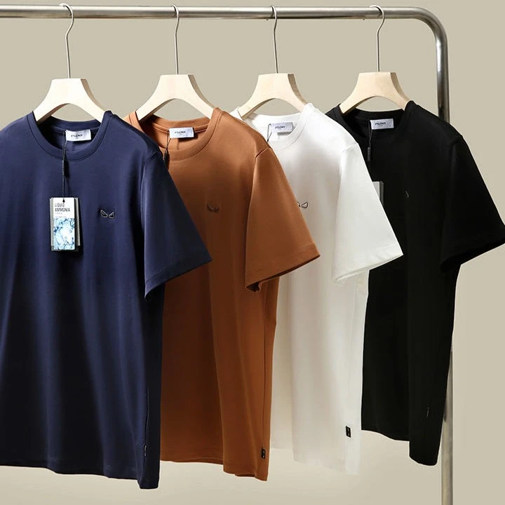 25款夏季轻奢体感!恶魔眼!液氨水柔棉 男女同款情侣圆领休闲短袖