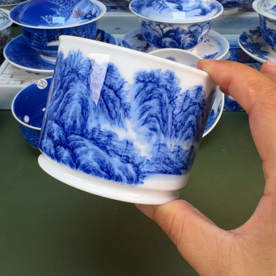 景德镇纯手绘茶具圆圆246
