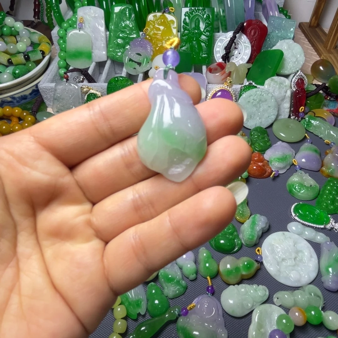翡翠未镶嵌手链翡翠未镶嵌颈饰手饰挂件