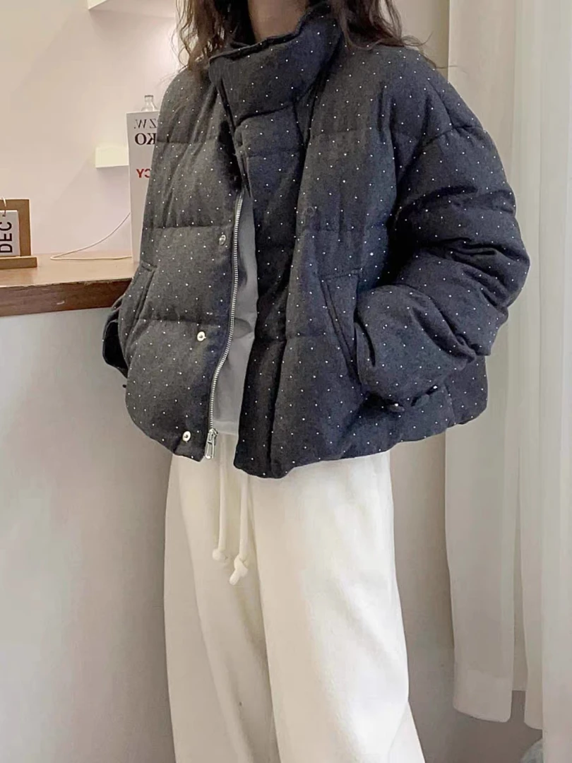 8031满天星保暖羽绒服（衣长62左右）