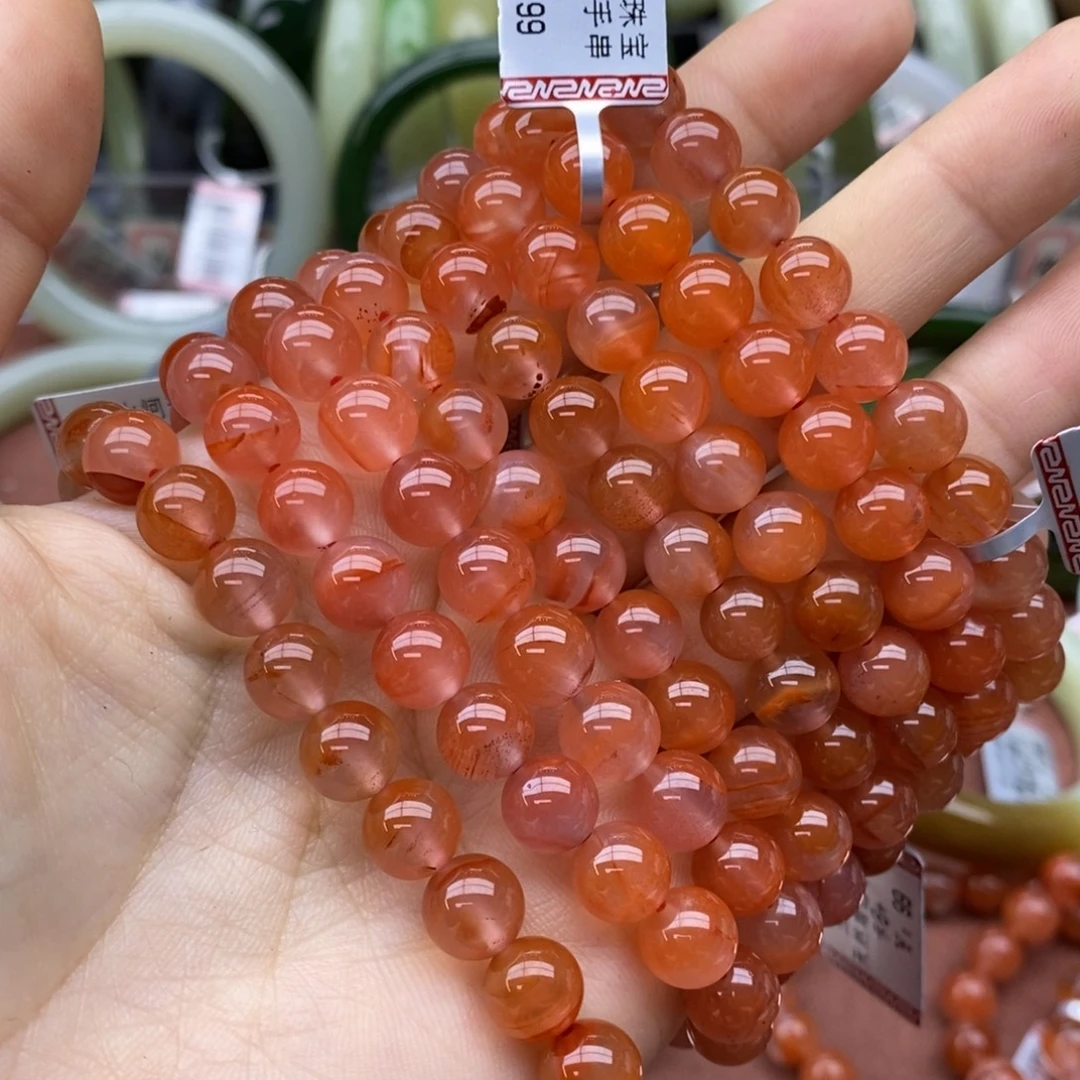 南红玛瑙未镶嵌手串卡8