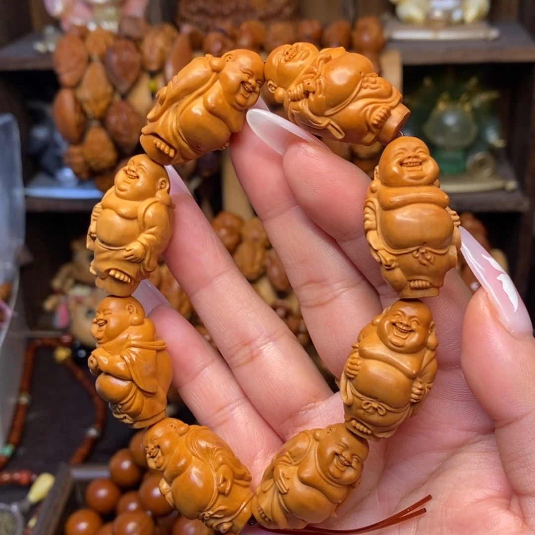 橄榄核手串/手链站立弥勒