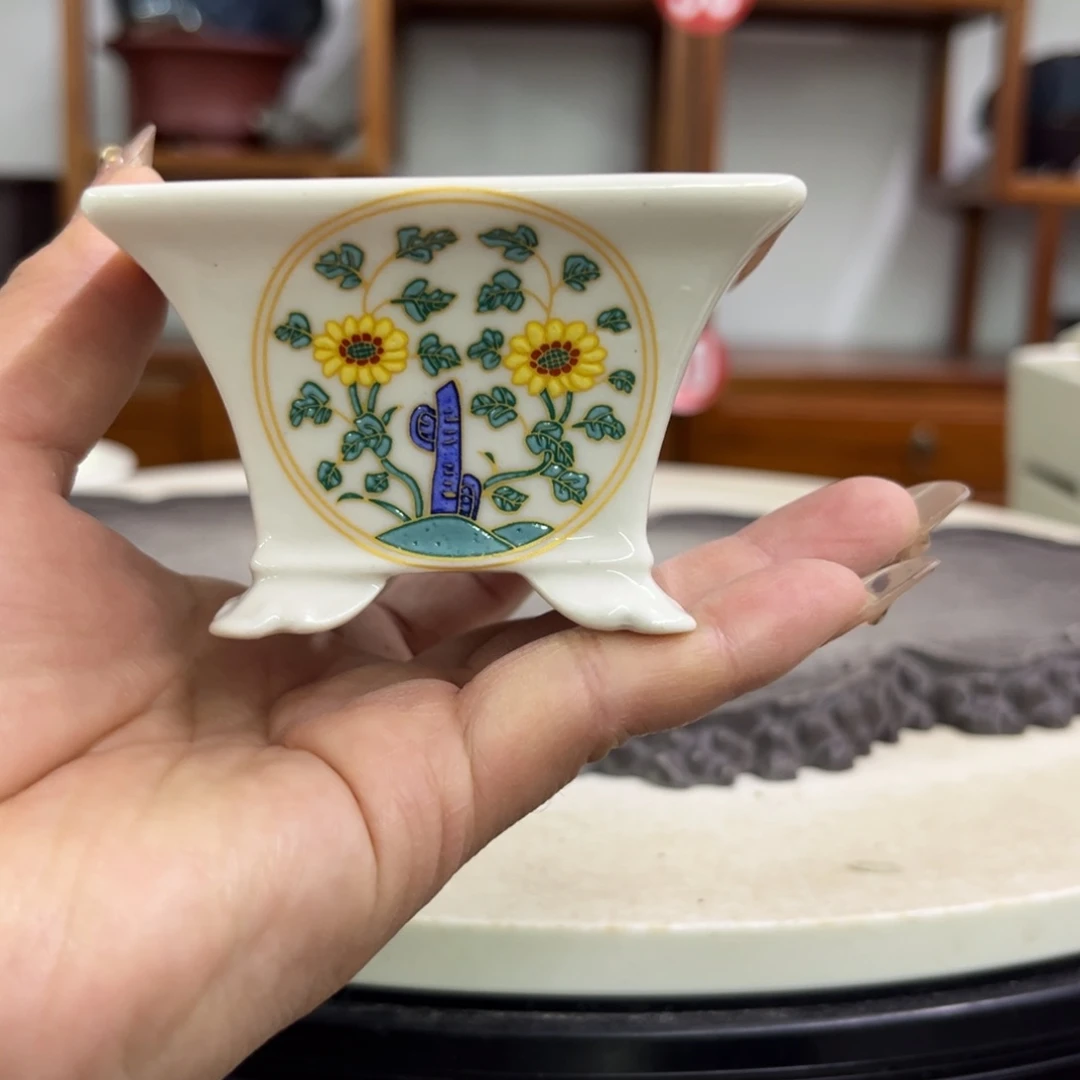 紫砂花盆瑕疵5-8。。。