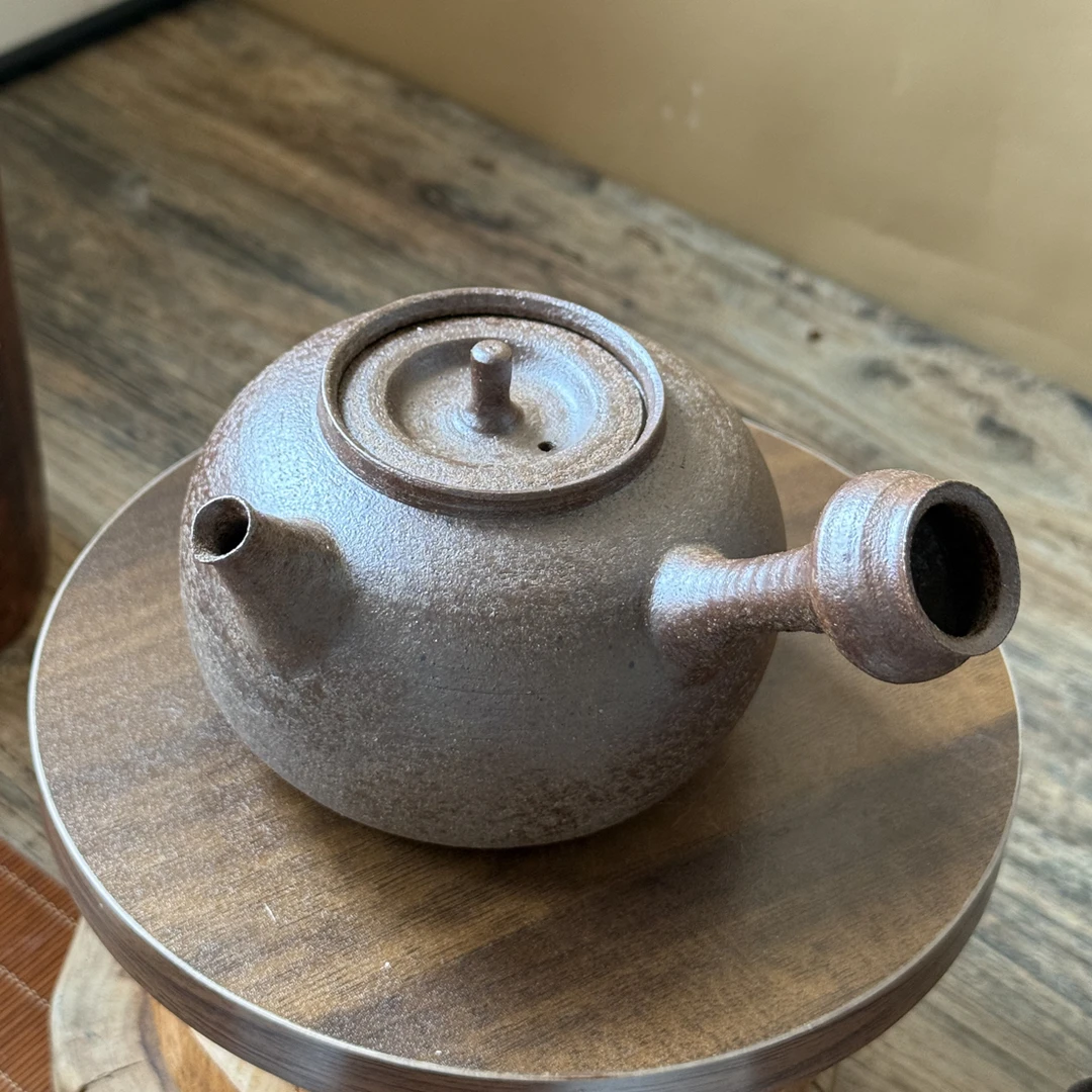 500cc潮汕手拉壶砂铫壶原矿手拉壶烧水围炉煮茶原矿料非遗