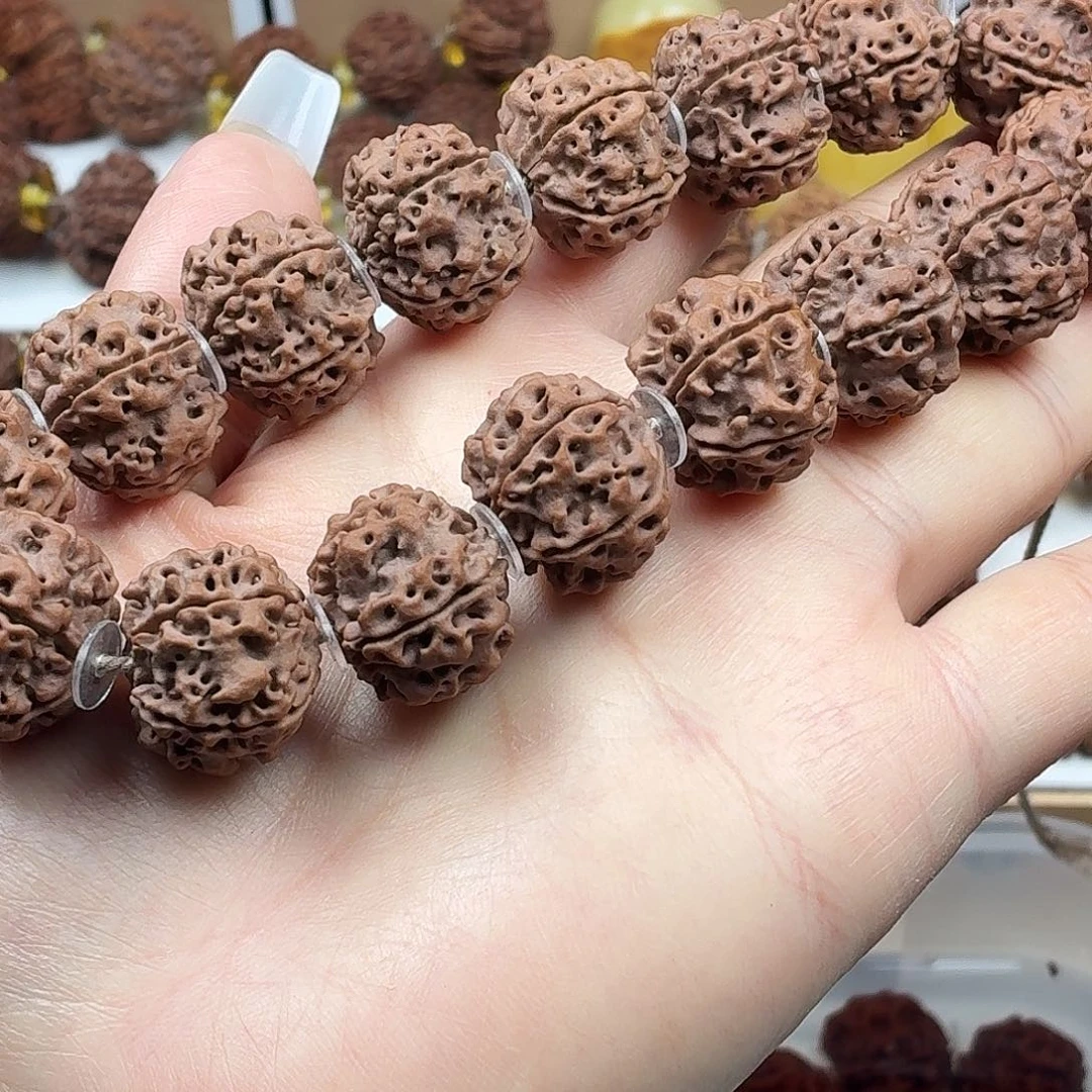 手串金刚菩提原生态五瓣梅花双龙飞碟