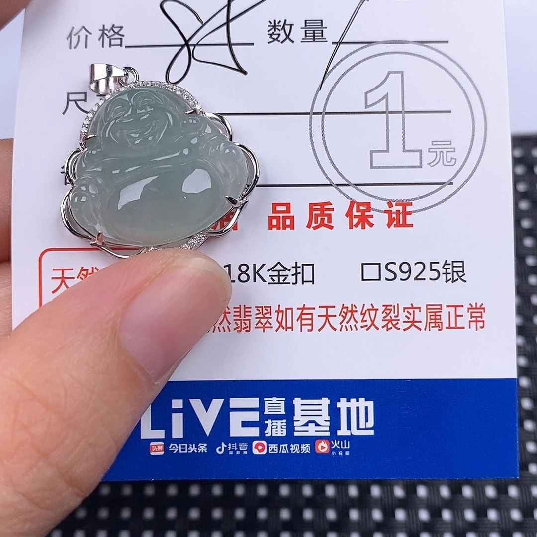 翡翠银S925镶嵌颈饰