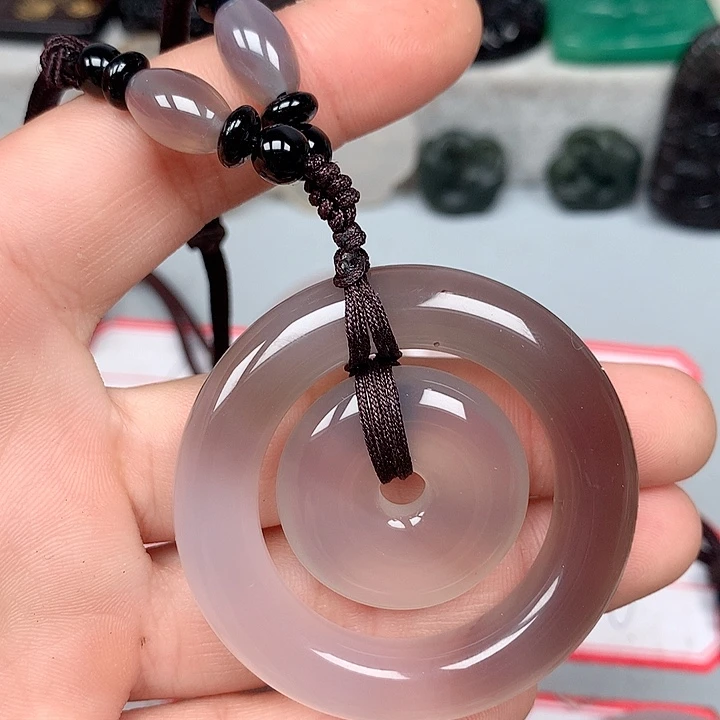 蓝***阁玛瑙/玉髓颈饰未镶嵌