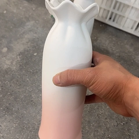 瓶新品花口24厘米陶瓷花瓶一个