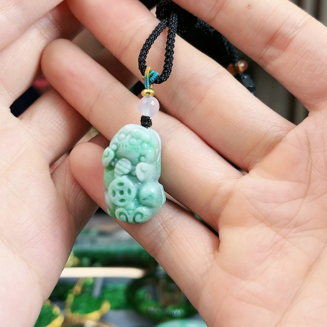 翡翠颈饰未镶嵌吊坠多样性发货