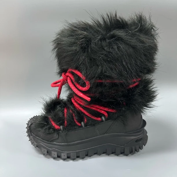 MONCLER/蒙口 mo084 黑色毛毛靴 时尚百搭