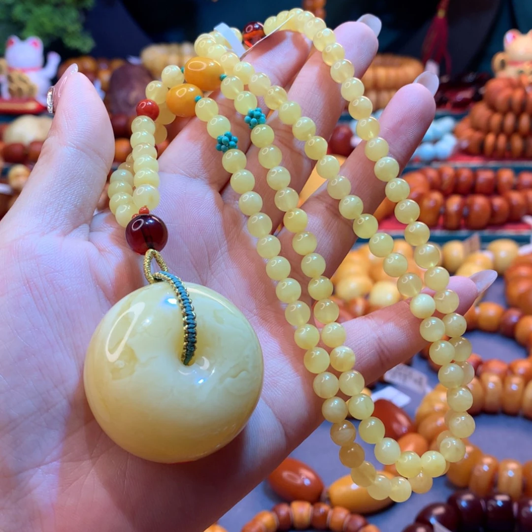 【闪购商品】蜜蜡吊坠(赠链)未镶嵌