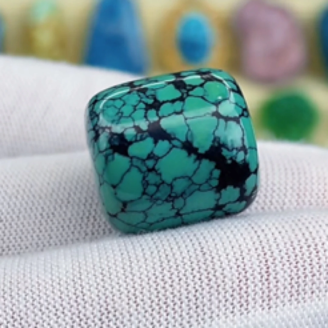 绿松石网花桶珠特色