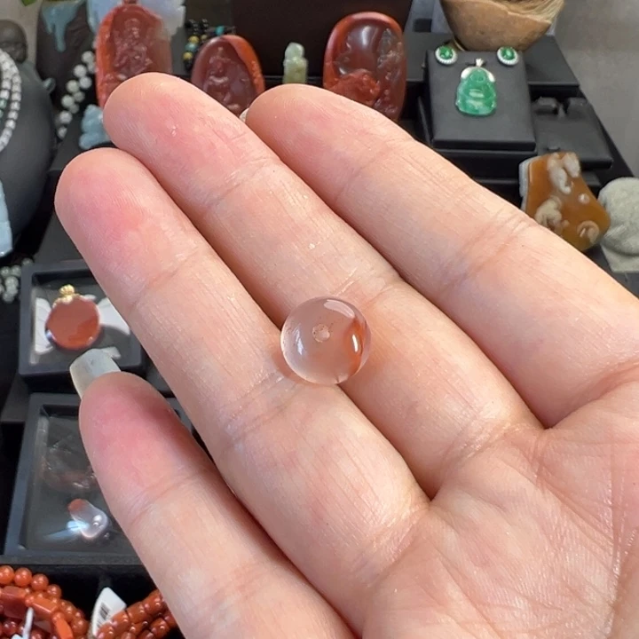 南红玛瑙单珠未镶嵌