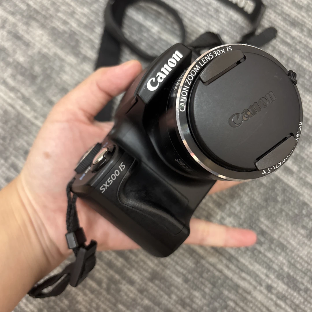 95新 Canon/佳能 sx500黑色1600万像素30倍变焦复古ccd数码相机