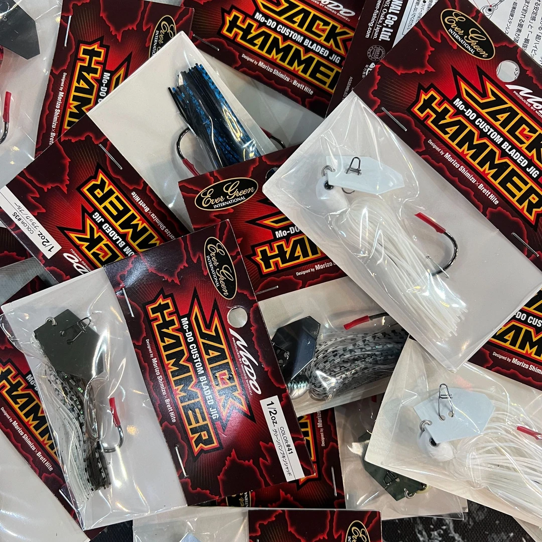 日本EG Evergreen挡水板jig JACKHAMMER清水盛三路亚饵胶群铅头钩