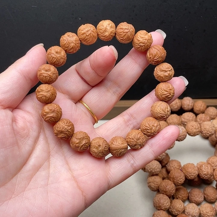 永***待猴头核桃吊坠微瑕中悟空