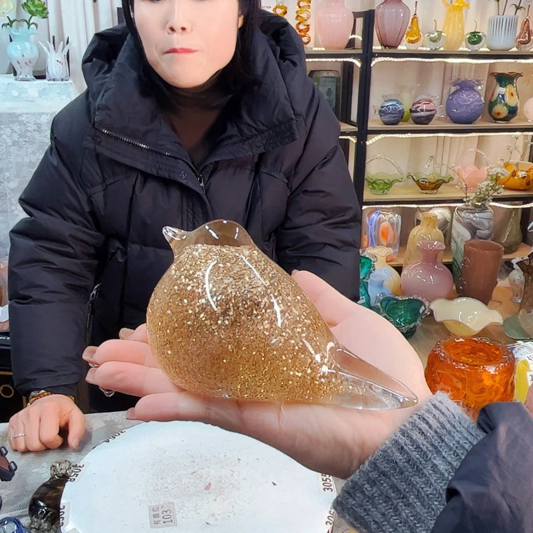 鸟家悦美居琉璃摆件