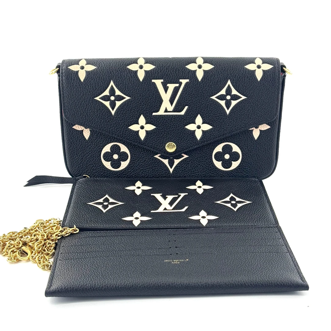 未使用 LouisVuitton/路易威登 黑白三合一链条包 芯片款