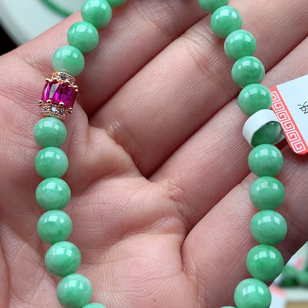 翡翠未镶嵌毛衣链翡翠