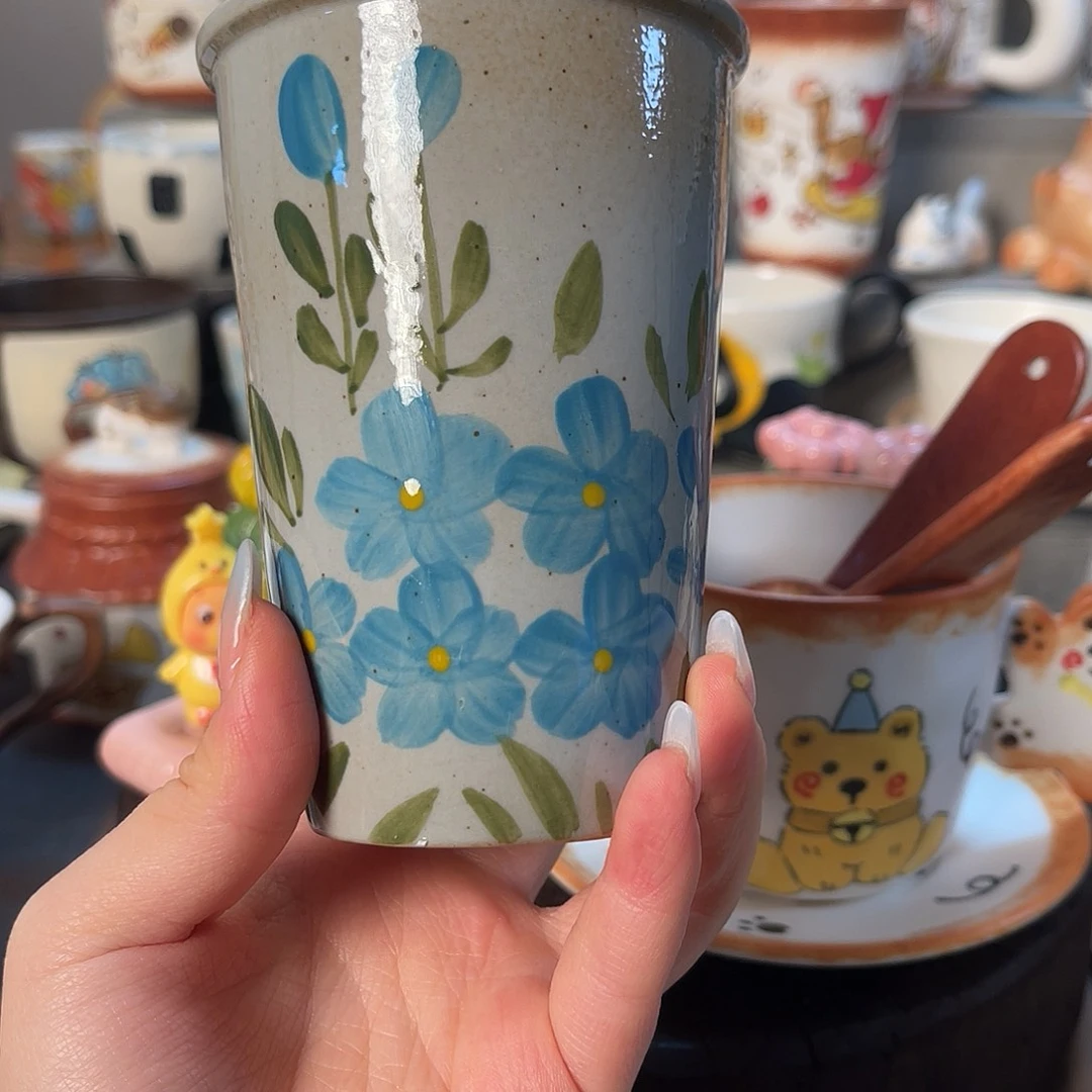 景德镇陶瓷可爱手绘杯
