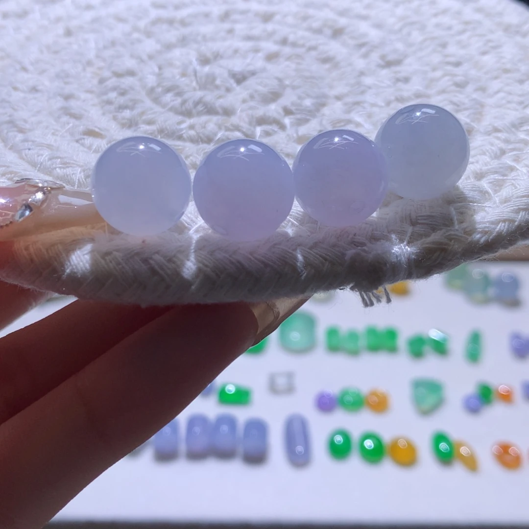 定制翡翠未镶嵌天然翡翠13mm 四选一