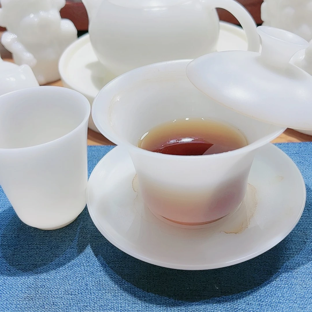 瓷片素烧璞玉150cc薄胎送90cc11高冰