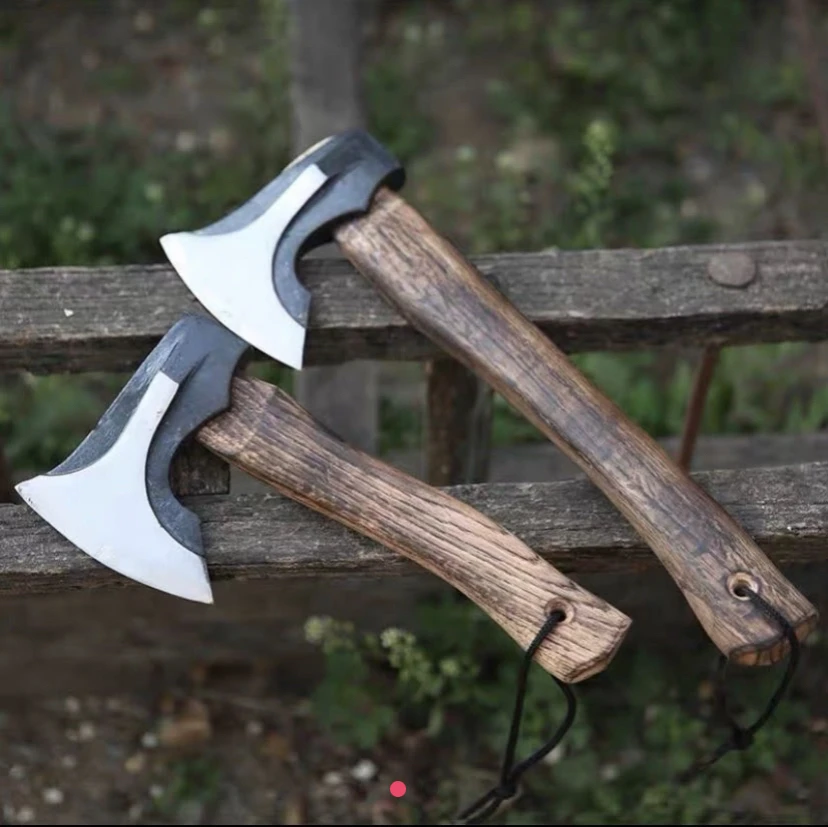 日本户外长柄斧锤劈柴剁骨锻造木工开山尼曼斧锤头
