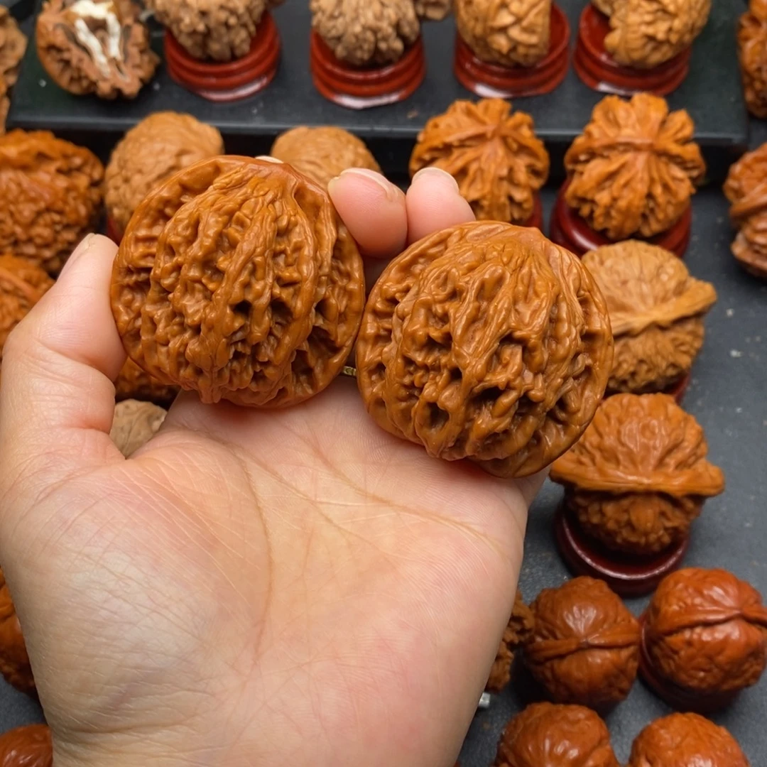 把件文玩核桃46虎头