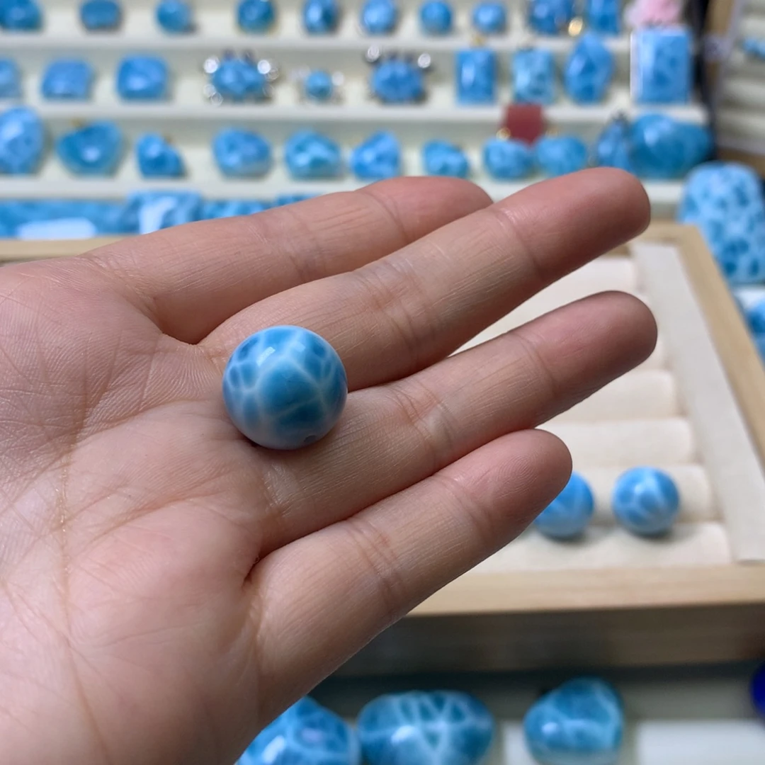 针钠钙石（海纹石）未镶嵌吊坠(不含链)陈**?