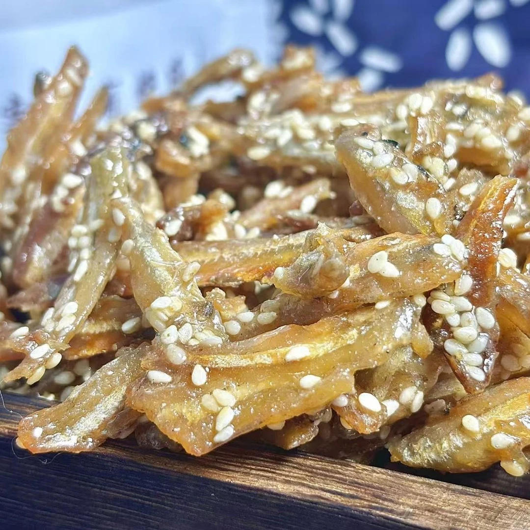 原味银鱼仔散装500g即食小鱼干芝麻蜜汁熟食海鲜下酒菜零食小吃