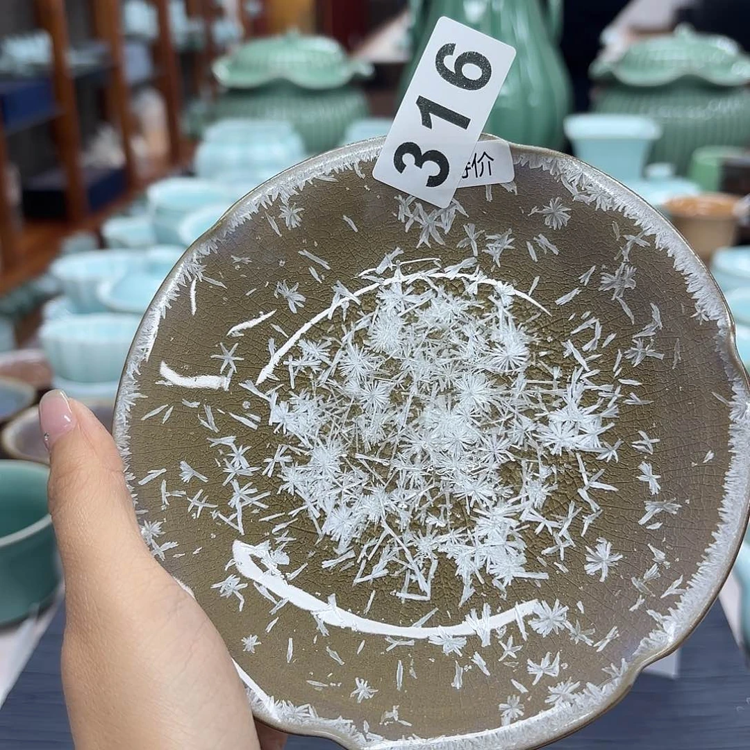 龙泉云间青瓷小米茶器