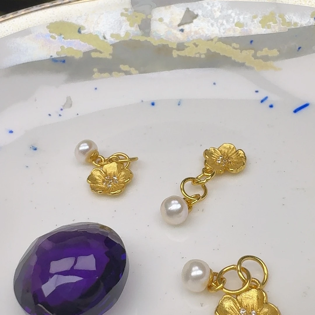 银S925镶嵌颈饰紫晶紫水晶925镶嵌198