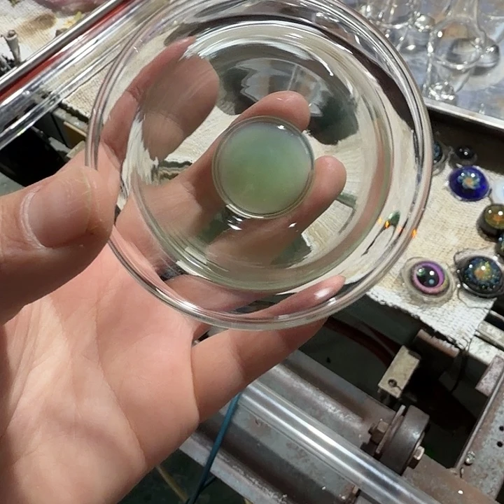手工艺品玻璃玻璃茶器韵杯梦悠绿
